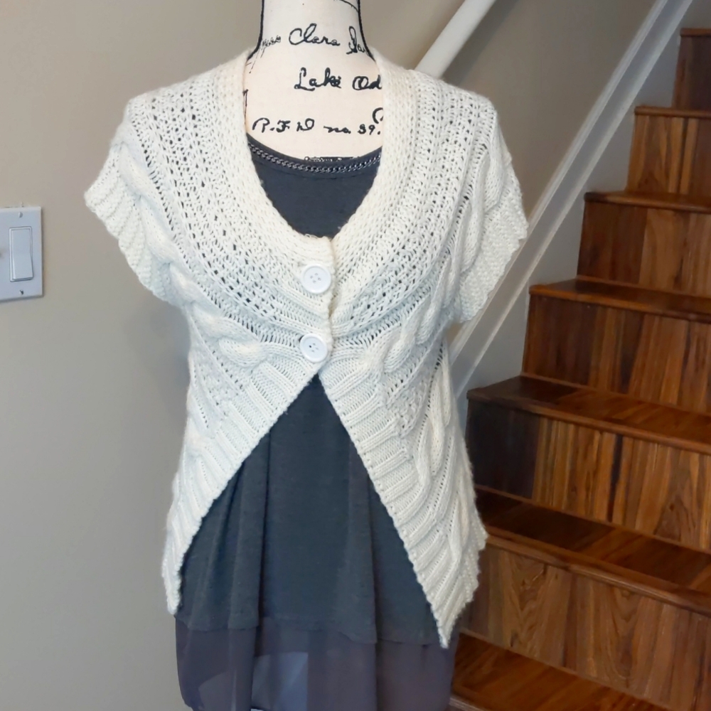 Berretti Off the Shoulder Top Beige Size S Made in Italy